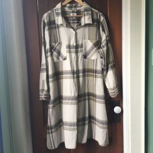 Plaid Shirtdress